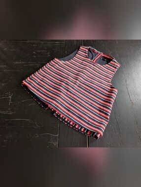 Zara Women's Small Striped Crop Top Elevated Chic Classic Old Money Clean Girl